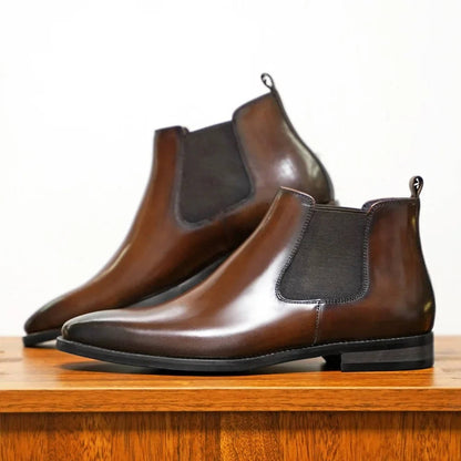 Classic Chelsea Boots for Men Genuine Leather