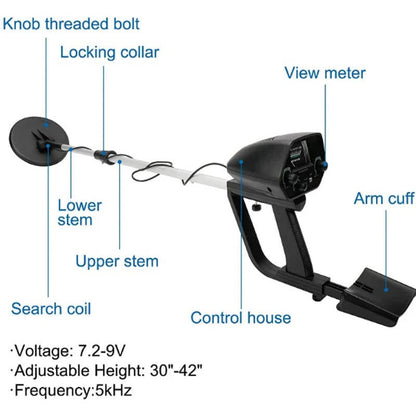Professional Underground Metal Detector - High Accuracy For Gold Detecting &amp; Treasure Hunting