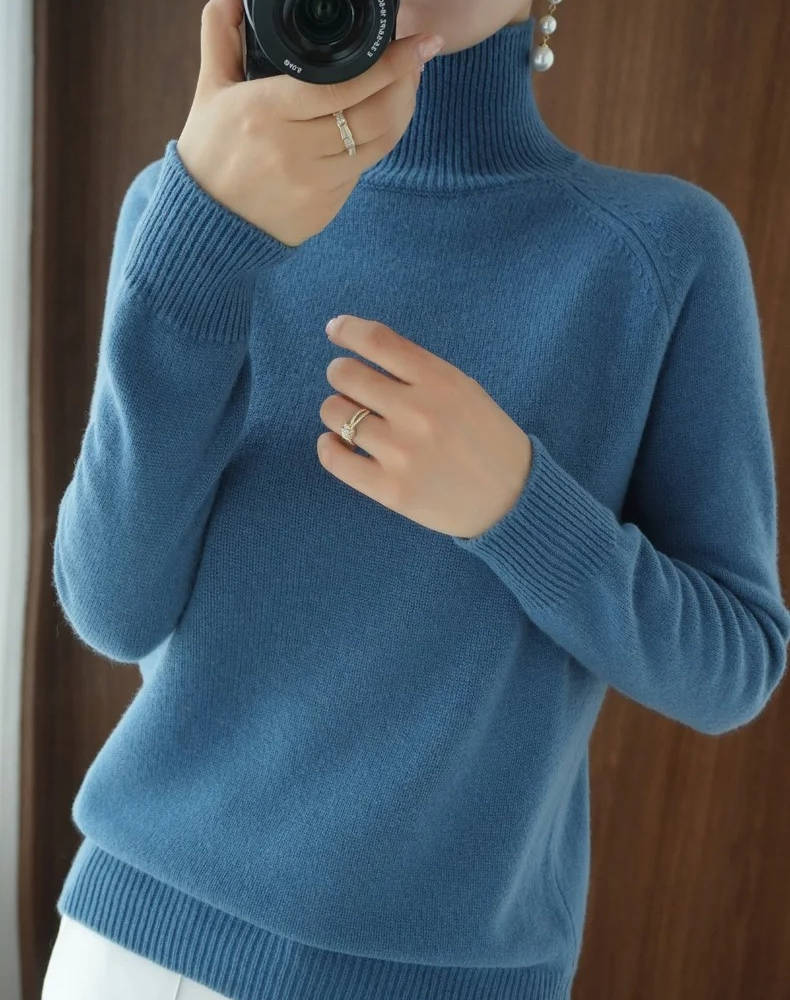 Women Cashmere Turtleneck Sweater