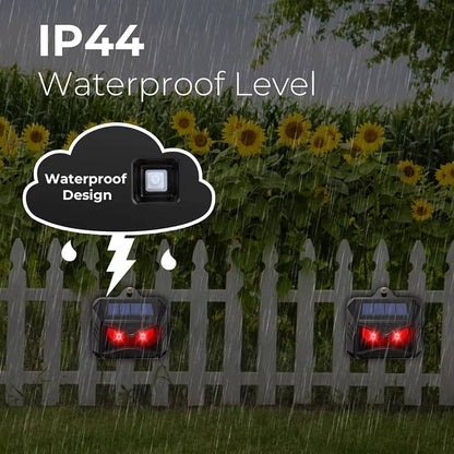 2pcs Solar Powered Ultrasonic Animal Repellent