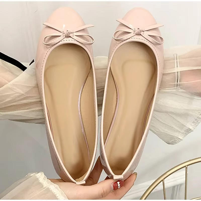 Leather Ballet Flats With Arch Support