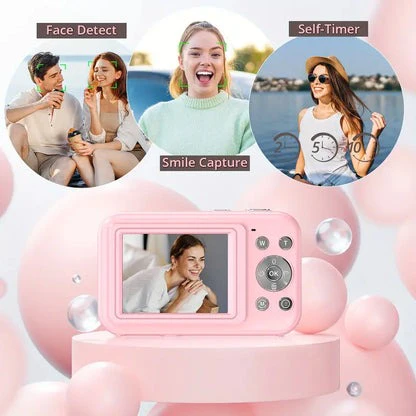 Retro Design Compact Digital Camera, High-Res Photos & 1080p Video