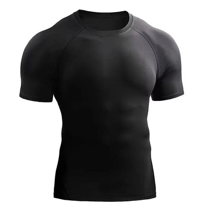 Mens Compression Shirt Short Sleeve