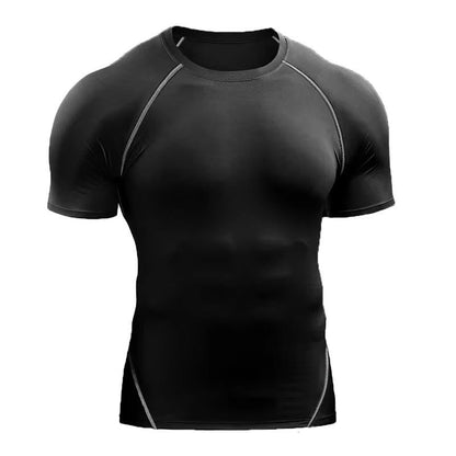 Mens Compression Shirt Short Sleeve