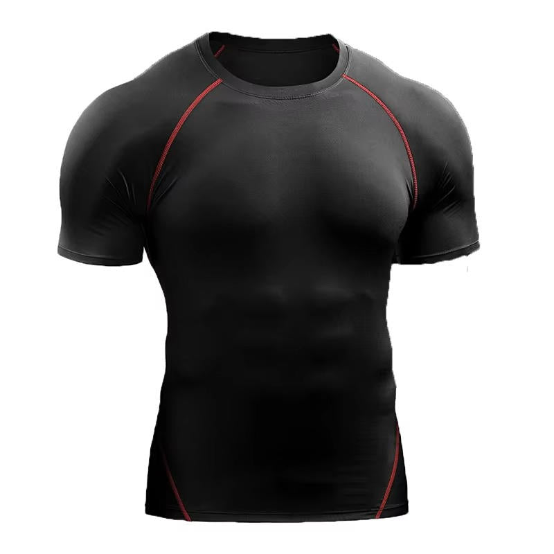 Mens Compression Shirt Short Sleeve