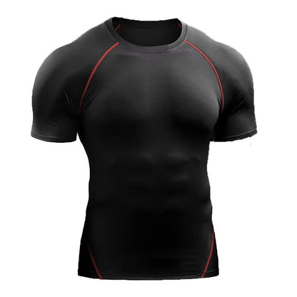 Mens Compression Shirt Short Sleeve