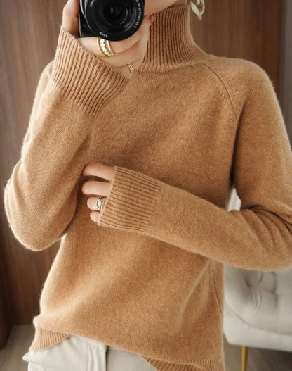 Women Cashmere Turtleneck Sweater