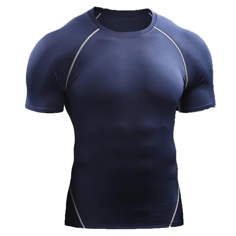Mens Compression Shirt Short Sleeve