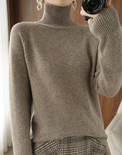 Women Cashmere Turtleneck Sweater