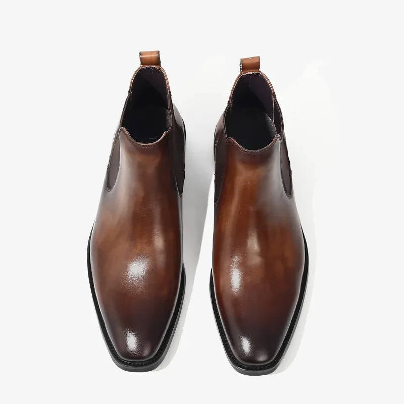 Classic Chelsea Boots for Men Genuine Leather