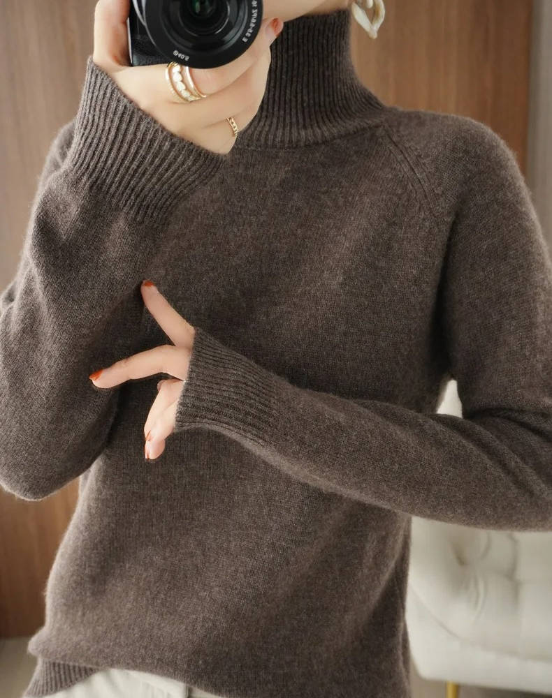 Women Cashmere Turtleneck Sweater
