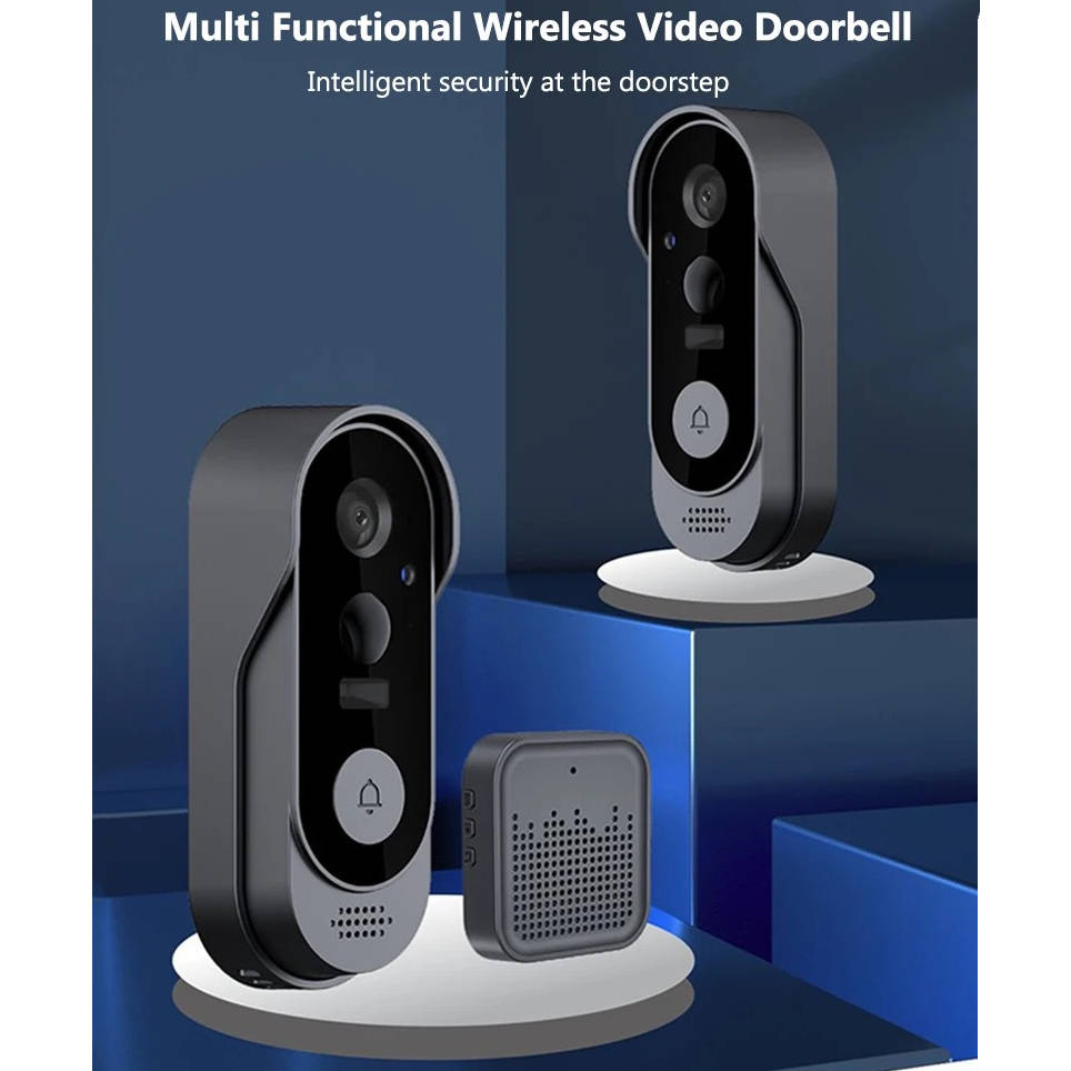 Wireless Smart Video Doorbell | No Subscription Needed | High Definition Camera Doorbell