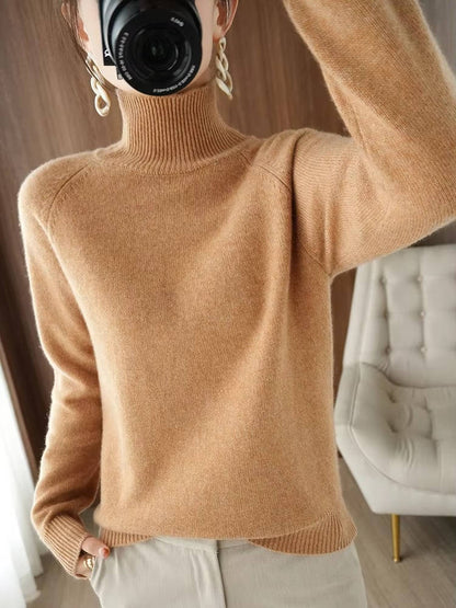 Women Cashmere Turtleneck Sweater