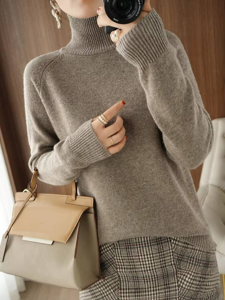 Women Cashmere Turtleneck Sweater