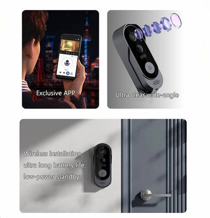 Wireless Smart Video Doorbell | No Subscription Needed | High Definition Camera Doorbell