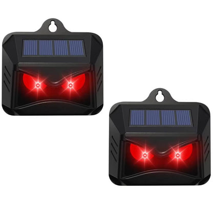 2pcs Solar Powered Ultrasonic Animal Repellent