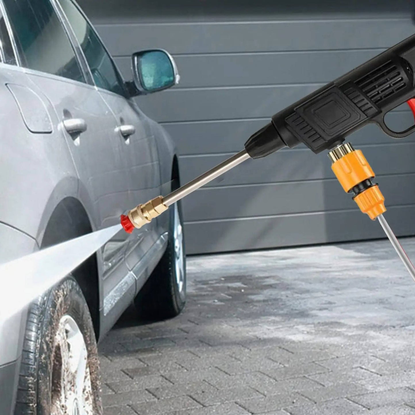 Cordless Portable High Pressure Spray Water Gun Set | Ideal for Cleaning Cars, Patios & Garden Furniture