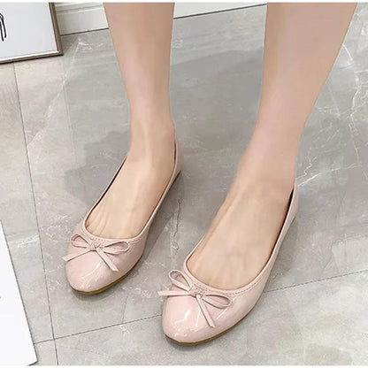 Leather Ballet Flats With Arch Support