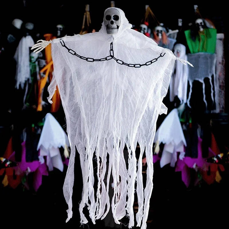 Halloween Hanging Ghost Decorations Skull