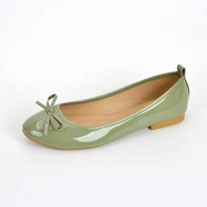 Leather Ballet Flats With Arch Support