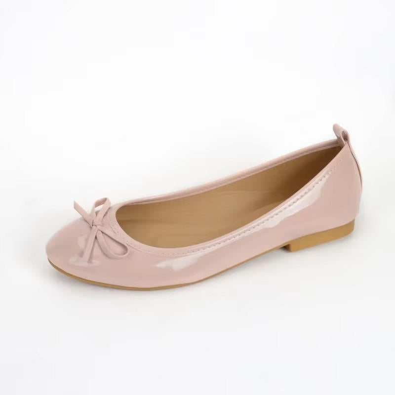 Leather Ballet Flats With Arch Support