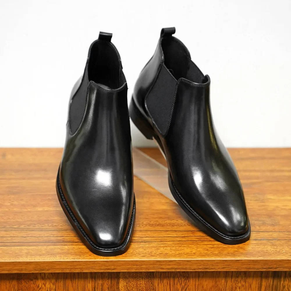 Classic Chelsea Boots for Men Genuine Leather