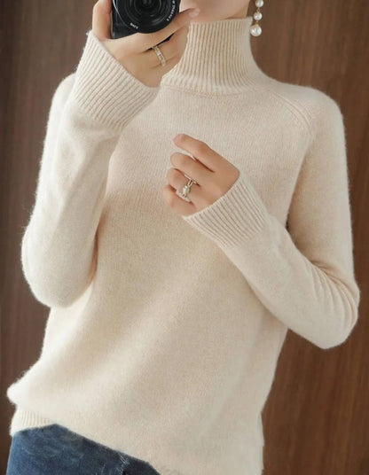Women Cashmere Turtleneck Sweater
