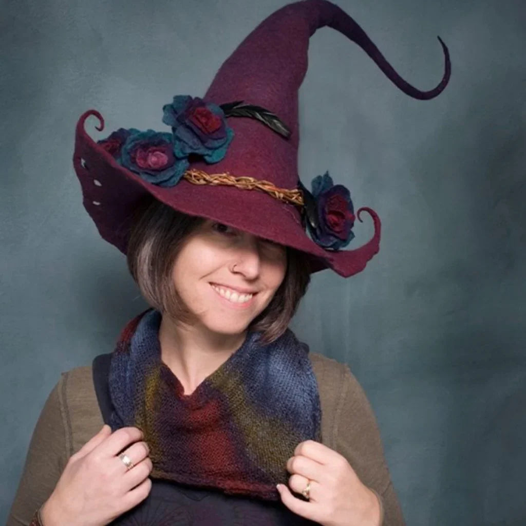 Felt Witch Hats for Halloween Party and Cosplay Costumes
