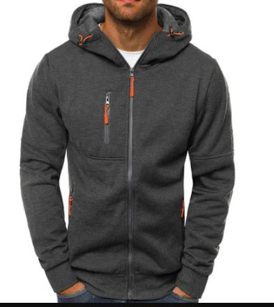 Warm Zip-Up Hoodie For Men