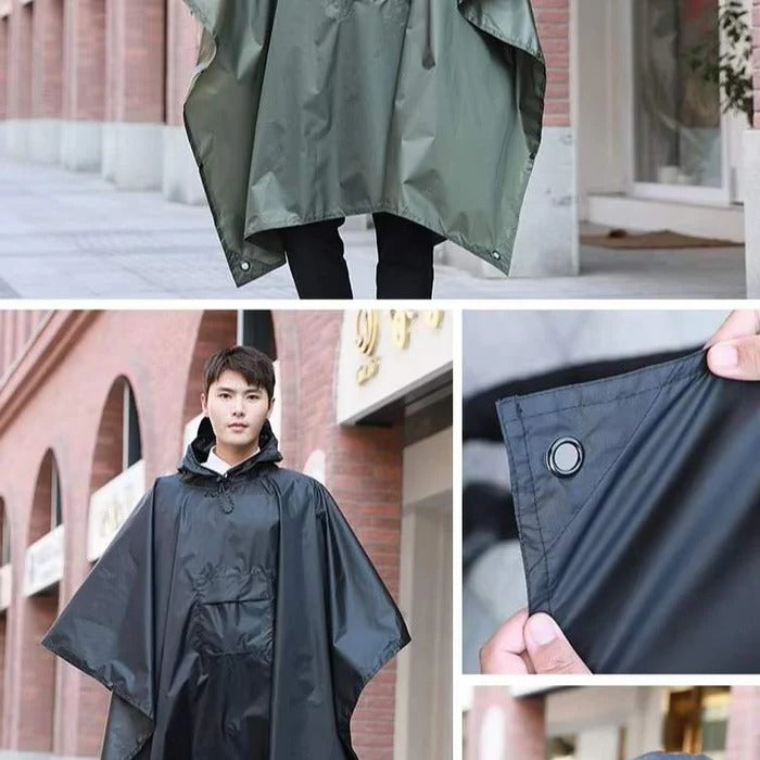 Rain Poncho for Outdoor Coverage