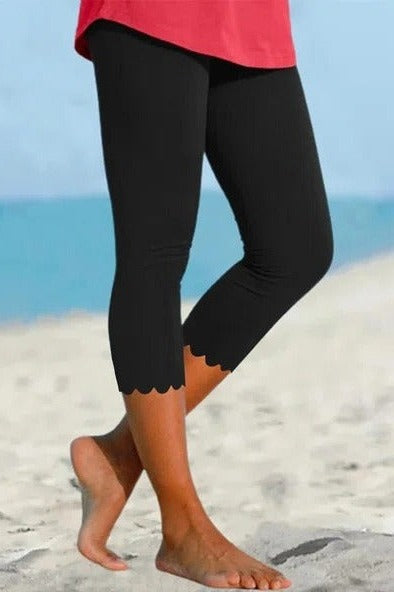 Casual Beach Cropped Leggings