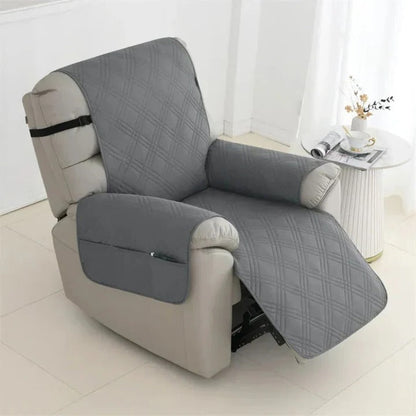 Non-Slip Waterproof Quilted Recliner Cover with Elastic Straps