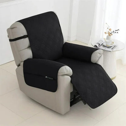 Non-Slip Waterproof Quilted Recliner Cover with Elastic Straps
