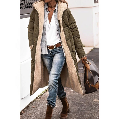 Long comfortable coat for women