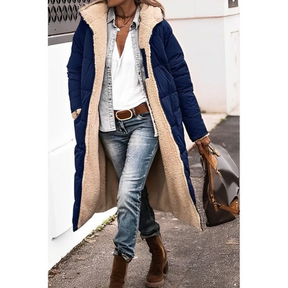 Long comfortable coat for women