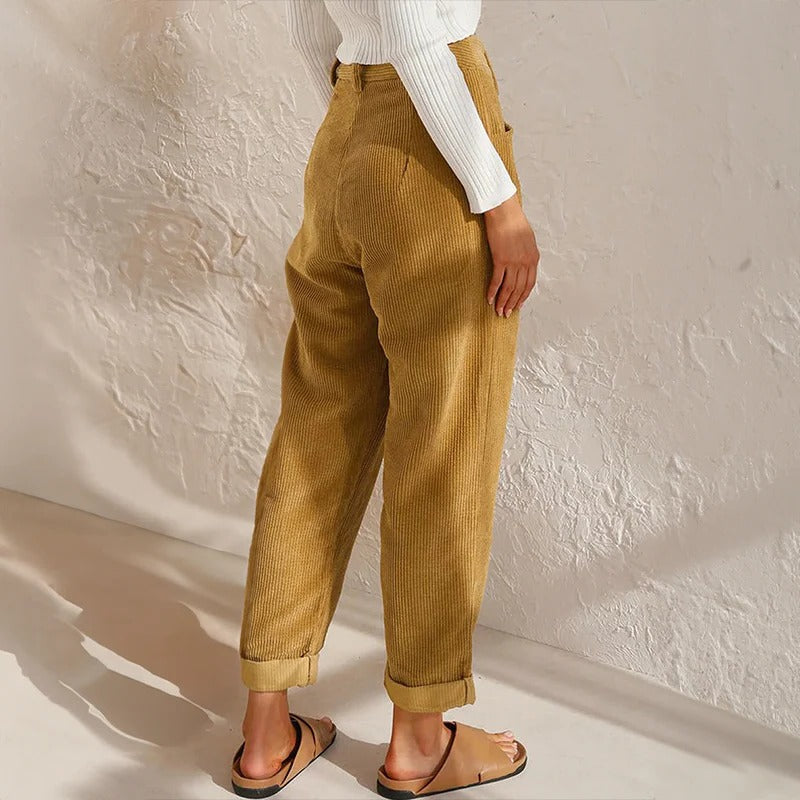 Casual Corduroy Pants For Women