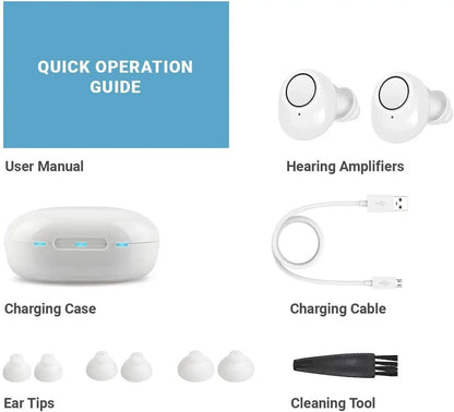 Bluetooth Hearing Aids with App Control