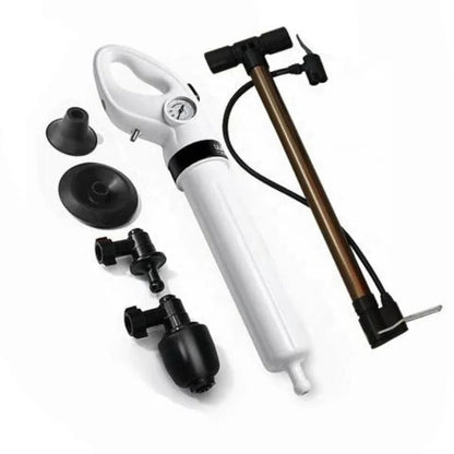 High-Pressure Toilet Plunger and Drain Unblocker