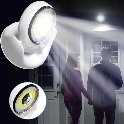 Motion-Activated LED Lamp, Indoor & Outdoor with Rotating Mount