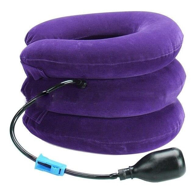 Three Layers Cervical Neck Traction Inflatable Pillow