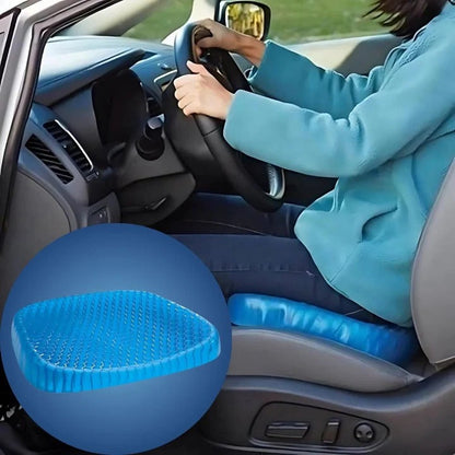 Orthopedic Gel Seat Cushion | Pressure Relief - Tailbone Pain - Lower Back Support - For Office Chair - Car - Wheelchair Use