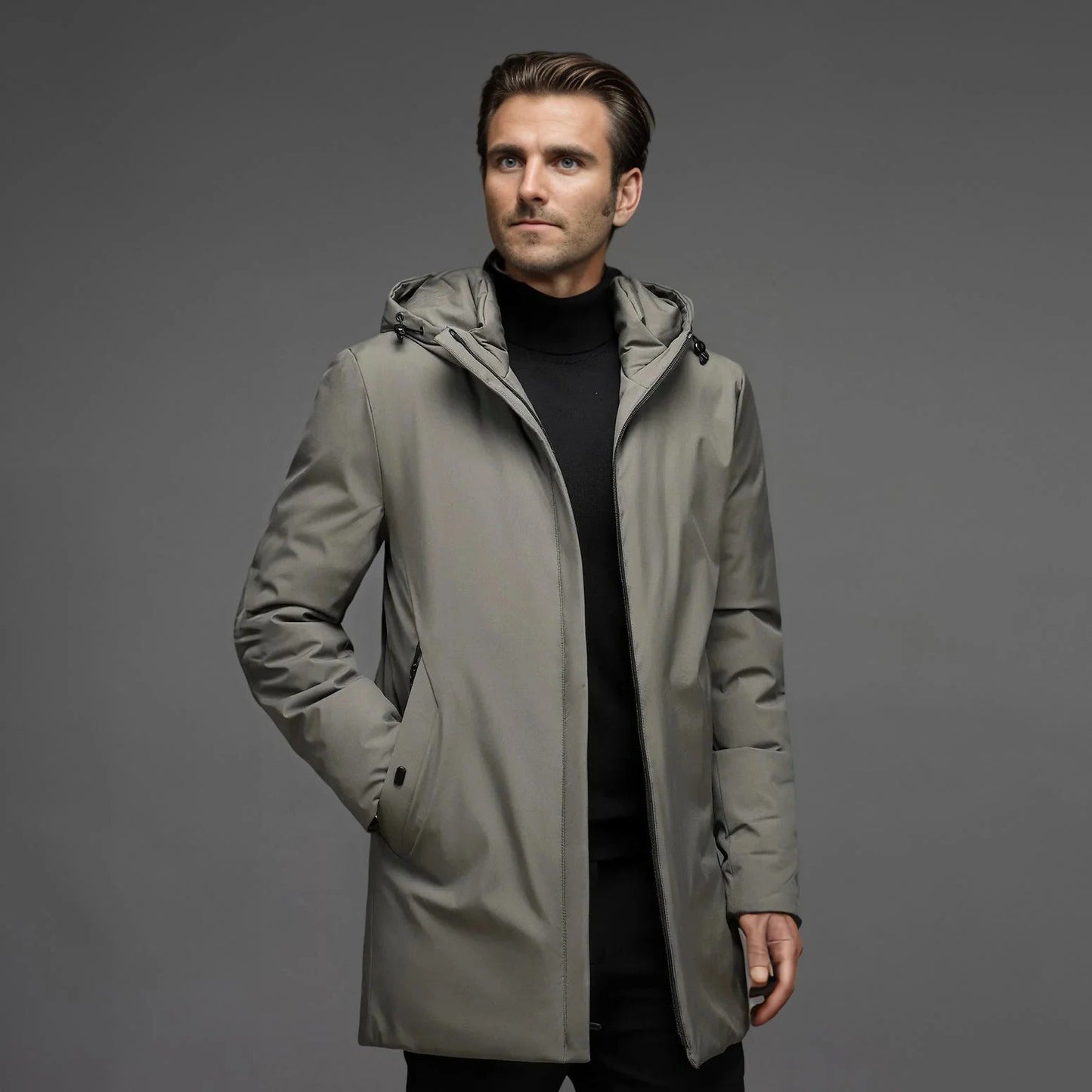 Men's Winter Parka Waterproof Lined