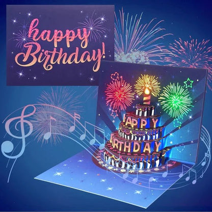 Birthday Pop-Up Card with 3D Design
