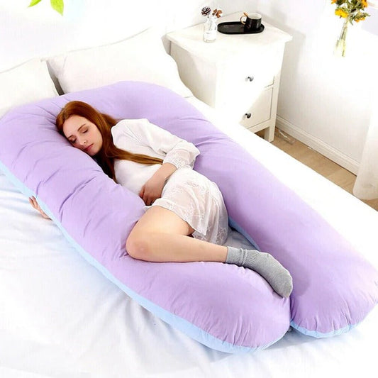 Sleeping Full Support Body Pillow - Ergonomic Design For Pregnancy, Shoulder & Back Pain