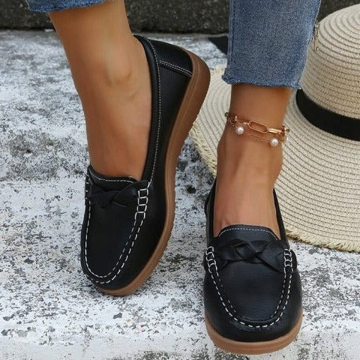 Women’s Slip-On Walking Loafers, Supportive Casual Shoes