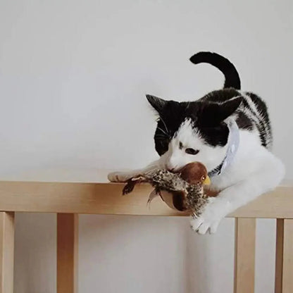 Interactive Sound Bird Cat Toy - Flapping Feather Fun for Indoor Cats