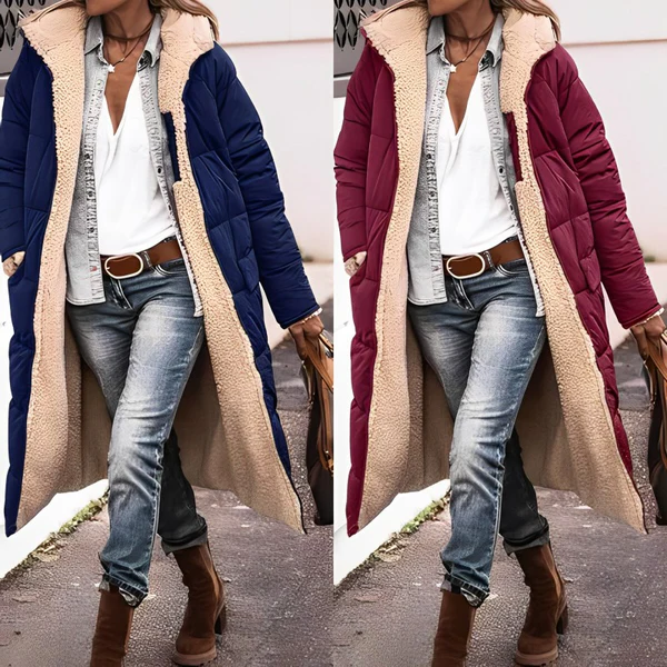 Long comfortable coat for women