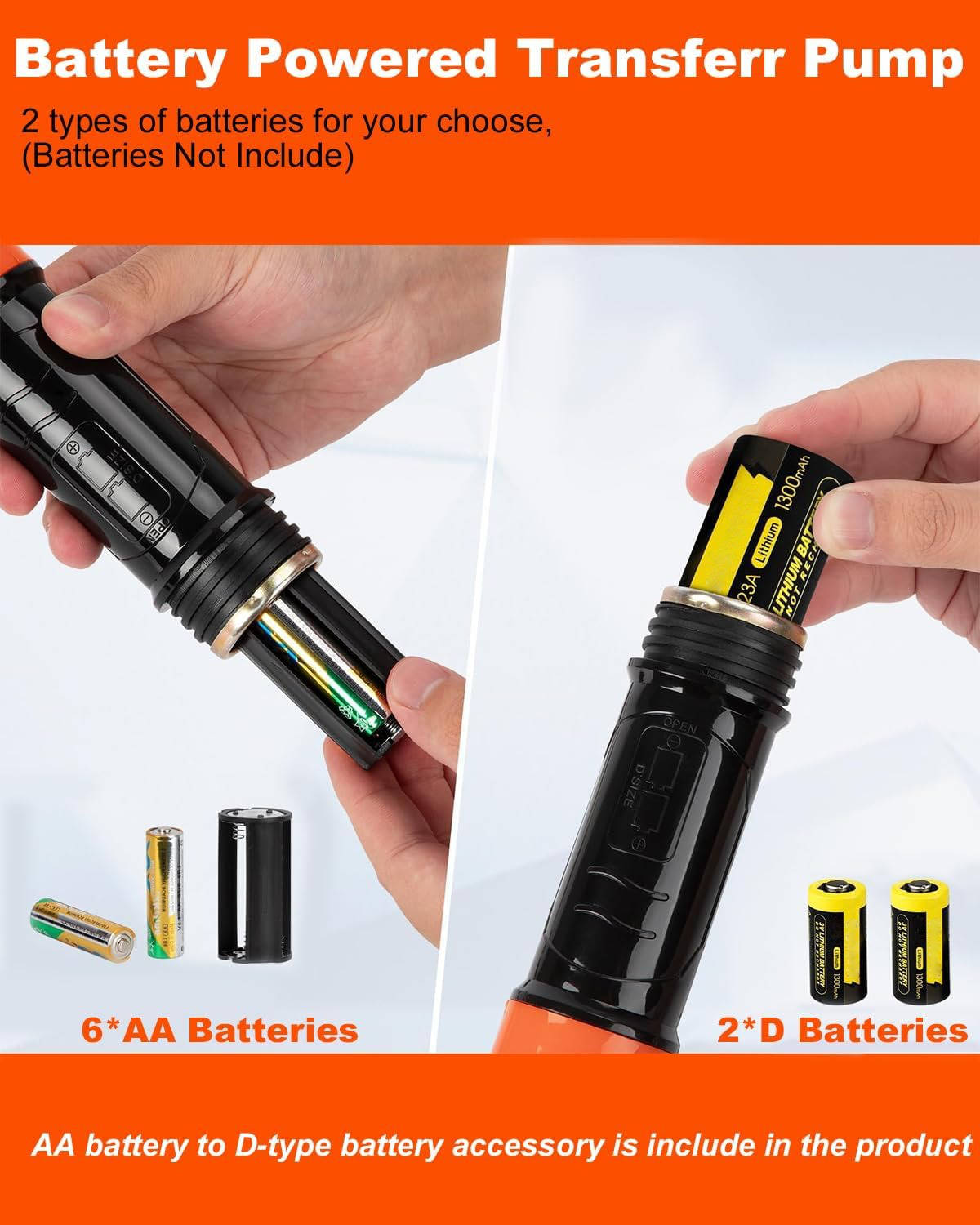 Portable Electric Siphon Pump For Gas, Fuel, Diesel, Water Transfer