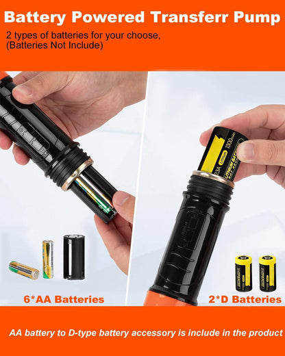 Portable Electric Siphon Pump For Gas, Fuel, Diesel, Water Transfer