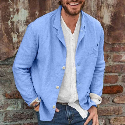 Men's Casual Linen Jacket